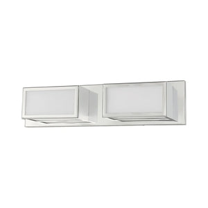 Livex Lighting Sutter 2-Light 8W LED ADA Bath Vanity - 18"W x 4.5"H x 3.75"D - 18"W x 4.5"H x 3.75"D