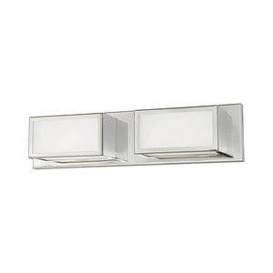 Livex Lighting Sutter 2-Light 8W LED ADA Bath Vanity - 18"W x 4.5"H x 3.75"D - 18"W x 4.5"H x 3.75"D