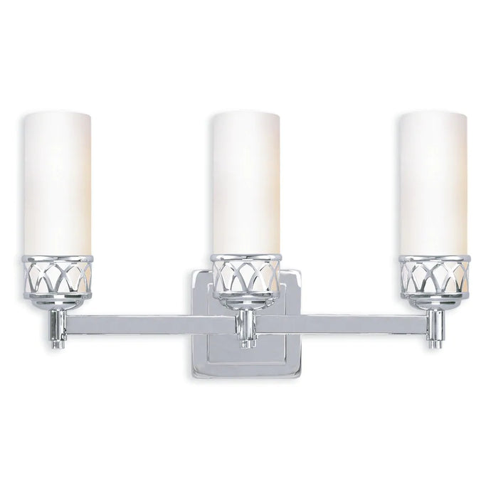 Livex Lighting Westfield 3 Light Polished Chrome Bath Vanity - Polished chrome - Polished chrome