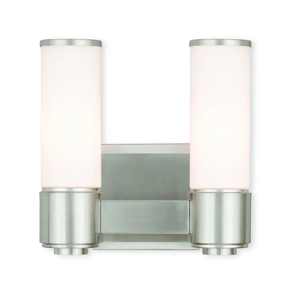 Livex Lighting Weston Brushed Nickel 2-light Bath Vanity