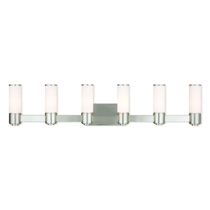 Livex Lighting Weston Brushed Nickel 6-light Bath Vanity - Brushed nickel