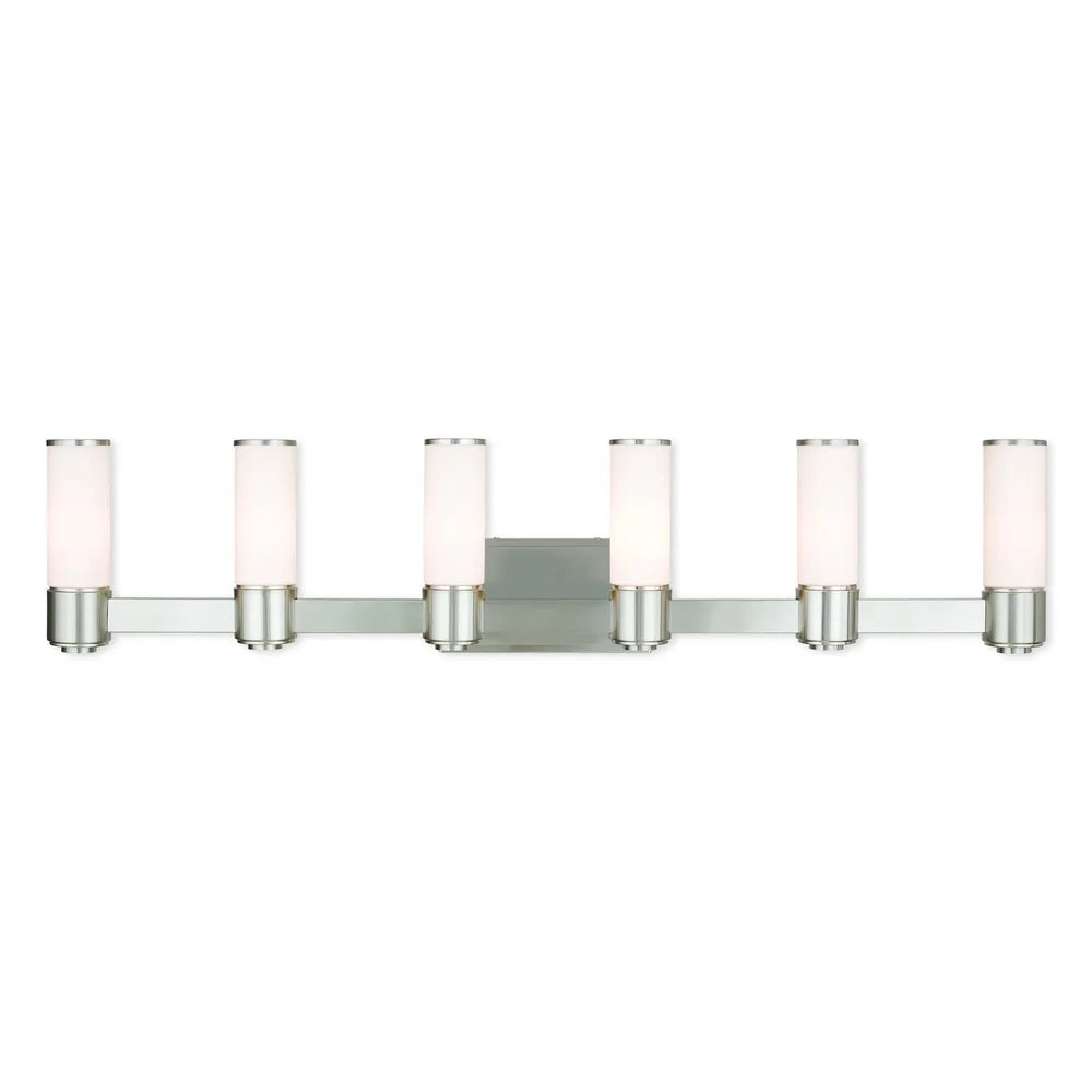 Livex Lighting Weston Brushed Nickel 6-light Bath Vanity - Brushed nickel