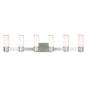 Livex Lighting Weston Brushed Nickel 6-light Bath Vanity - Brushed nickel