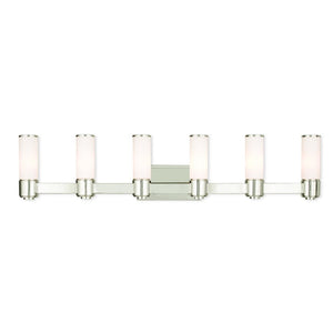 Livex Lighting Weston Polished Nickel 6-light Bath Vanity - Polished Nickel - Polished Nickel