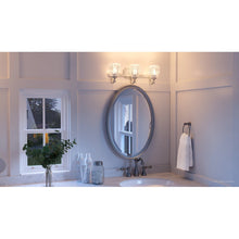 Luxury Crystal Bathroom Vanity Light, 7.5"H x 23"W, with French Country Style, Antique Silver Finish by Urban Ambiance