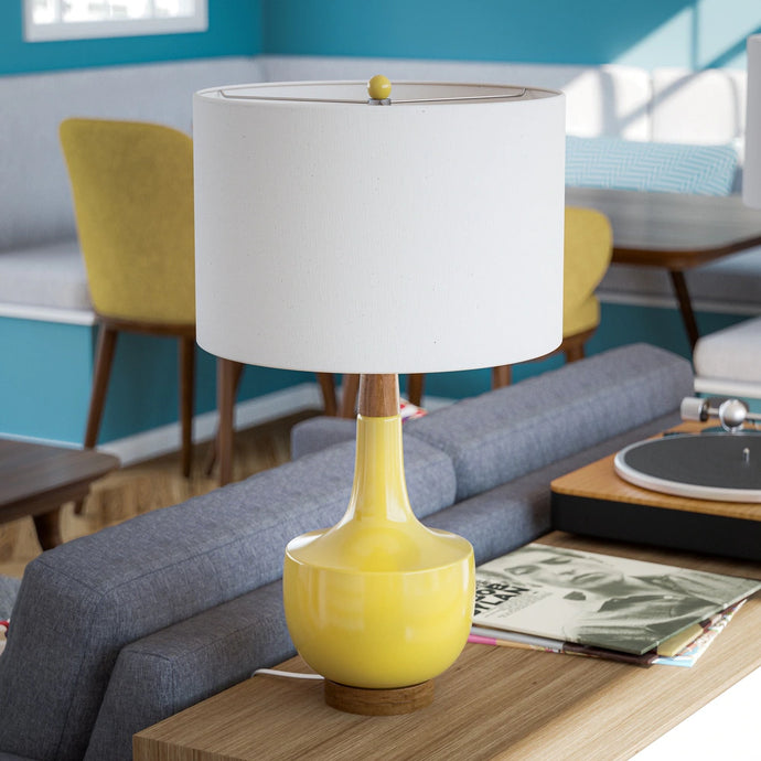 Marlo Mustard Ceramic Table Lamp