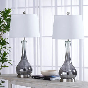 Maxax 28.8" Silver Table Lamp Set (Set of 2)