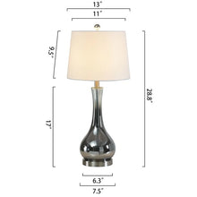 Maxax 28.8" Silver Table Lamp Set (Set of 2)