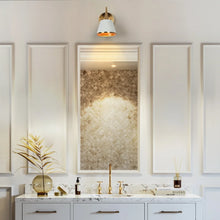 Nisa Mid-century Modern Gold 3-Light Vanity Light Metal Wall Sconces for Bathroom