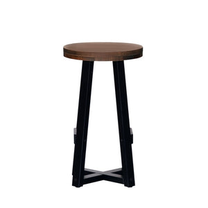 Middlebrook Round Distressed Solid Wood Counter Stool