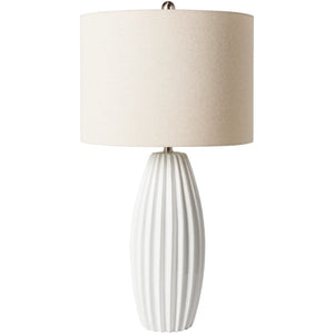 Millicent Ridged Slender Modern Table Lamp - 26"H x 16"W x 16"D