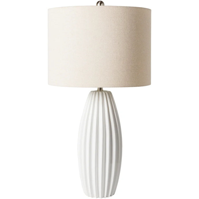 Millicent Ridged Slender Modern Table Lamp - 26