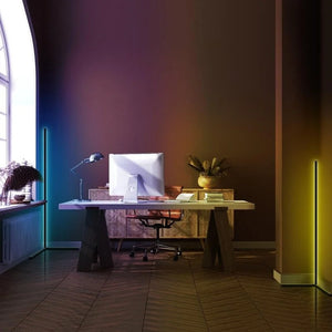 Minimalism RGB Corner Floor Lamp-Set Of 2 - 55in