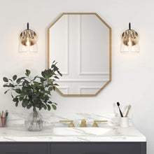 Coria Modern Luxury 1-light Glass Wall Sconces Linear Bathroon Vanity Lights for Powder Room - L 5.1" * W 7.2" * H 8"