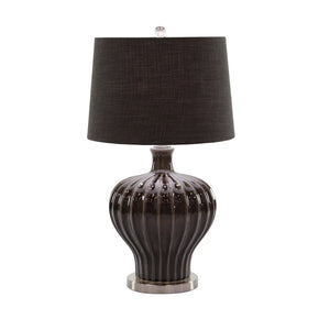 Brown Earthenware Modern Table Lamp 28 x 16 x 16