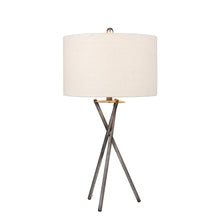 Modern 31-inch Rust Black Tripod Metal Table Lamp