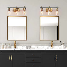 Modern Black Gold 2/3/4-Light Bathroom Vanity Lights Linear Wall Sconces for Powder Room