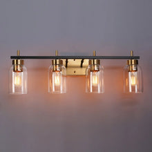 Modern Black Gold 2/3/4-Light Bathroom Vanity Lights Linear Wall Sconces for Powder Room