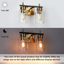 Modern Black Gold 2/3/4-Light Bathroom Vanity Lights Linear Wall Sconces for Powder Room