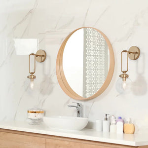 Modern Contemporary 1-light Bathroom Vanity Globe Glass Urban Wall Sconces Dimmable LED - L5" X W7" X H14.5"