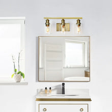 Colbey Modern Glam 3-Light Gold Bathroom Vanity Lights Glass Wall Lighting - 22" L x 6.5" W x 9" H