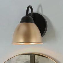 Modern Farmhouse Metal Shade Bathroom Vanity Light Black Gold Traditional Barn Sconces