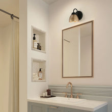Modern Farmhouse Metal Shade Bathroom Vanity Light Black Gold Traditional Barn Sconces