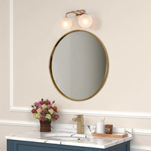 Siya Modern 3/2/1 Frosted Glass Bathroom Vanity Lights Romantic Gold Statement Wall Sconces