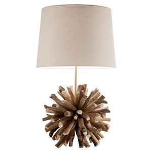 Modern Home Nautical Driftwood Ball Table Lamp