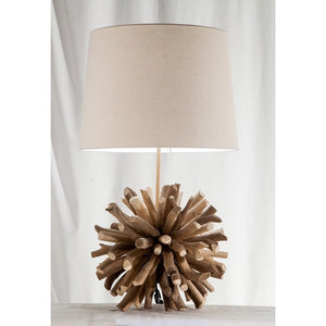 Modern Home Nautical Driftwood Ball Table Lamp