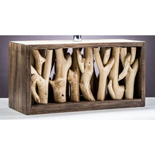 Modern Home Nautical Driftwood Wood Box Table Lamp