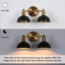 Modern Industrial Black Bathroom Vanity Light Metal Pot Shaped Wall Sconces