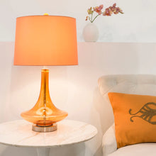 Modern Solid Orange Bray Table Lamp