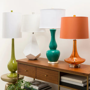 Modern Solid Orange Bray Table Lamp