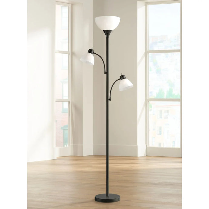 Modern Torchiere Floor Lamp 3-Light Tree 71.5