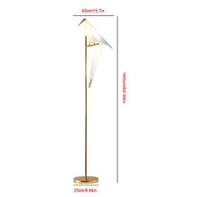 Gold LED Floor Lamp Bird Shape for Living Room