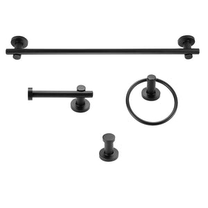 Napoli 4-Piece Matte Brass Bathroom Hardware Accessory Kit - one size