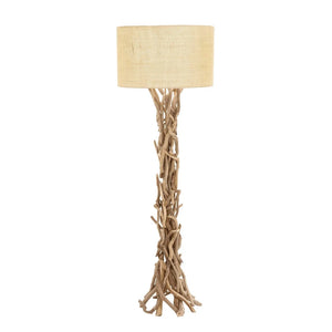 Beige Driftwood Rustic Floor Lamp 62 x 22 x 22