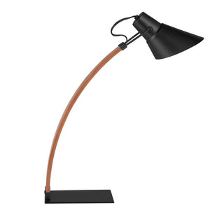 Carson Carrington Fagersta Mid-Century Modern Wood and Metal Table Lamp