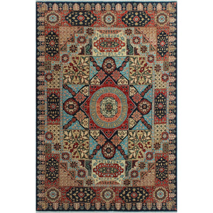 Aria Fine Chobi Bahman Blue/Red Soft Area Rug