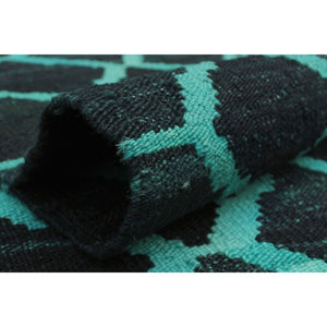 Elan Overdyed Kilim Cemal Black/Blue Soft Area Rug