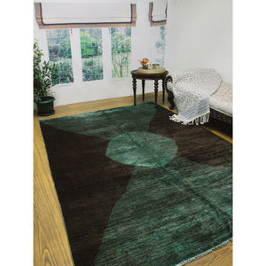 Overdyed Erkejan Green/Brown Soft Area Rug