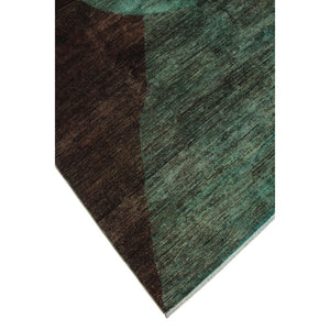 Overdyed Erkejan Green/Brown Soft Area Rug