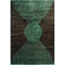 Overdyed Erkejan Green/Brown Soft Area Rug