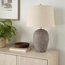 Nourison 23" Unglazed Ceramic Jar Table Lamp