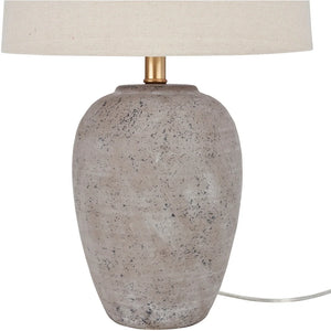 Nourison 23" Unglazed Ceramic Jar Table Lamp