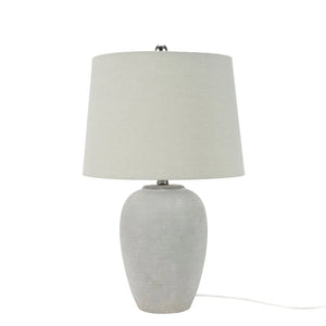 Nourison 23" Unglazed Ceramic Jar Table Lamp