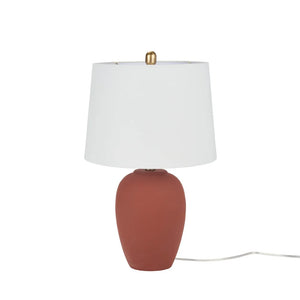 Nourison 23" Unglazed Ceramic Jar Table Lamp