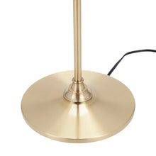 Nourison 63" Frosted Ribbed Glass Globe Standing Floor Lamp - Gold