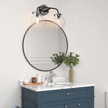 Olia Mid-Century Modern 2-Light Linear Seeded Glass Bathroom Vanity Light - L14"xW6.5"xH10"